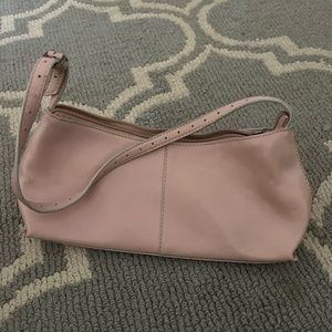 Soft pink leather ballerina bag, never used